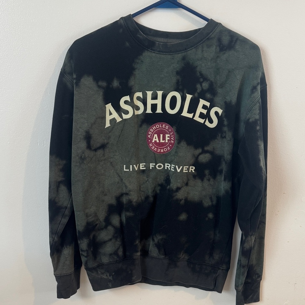 ALF Black Tie-Dye Sweatshirt